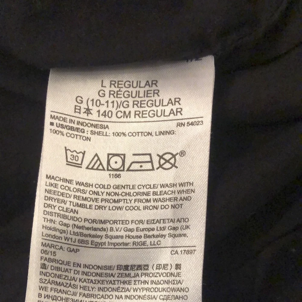 GapKids Floral Dress in Black Size Large 10 Regular Girls